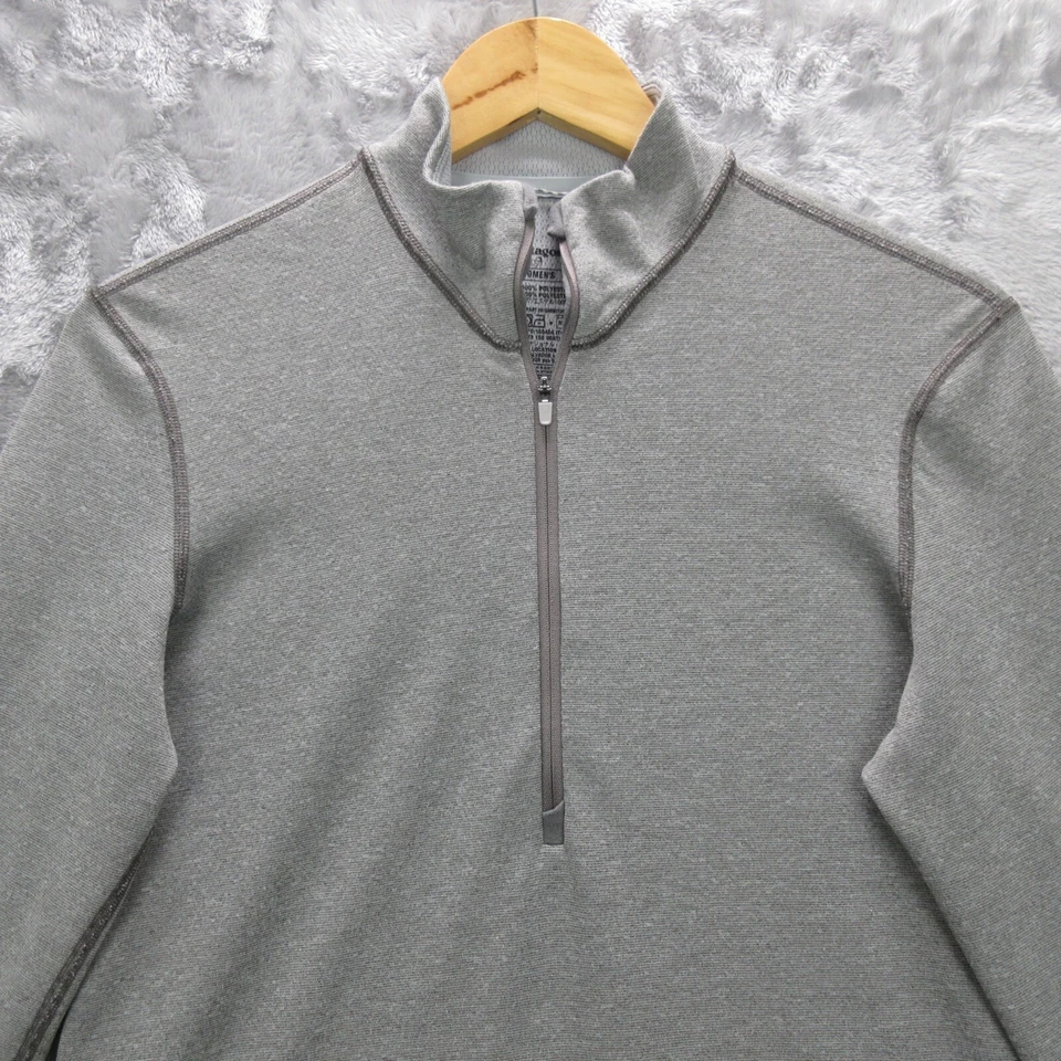 Top Patagonia Para Mujer Gris Medio Capilene 3 Peso Medio Cremallera Cuello Simulado Top Foto 3 de 4