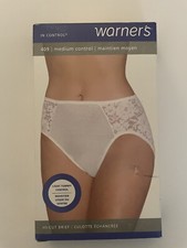 Women's Warner's Medium Control Hi Cut Briefs 2XL 409