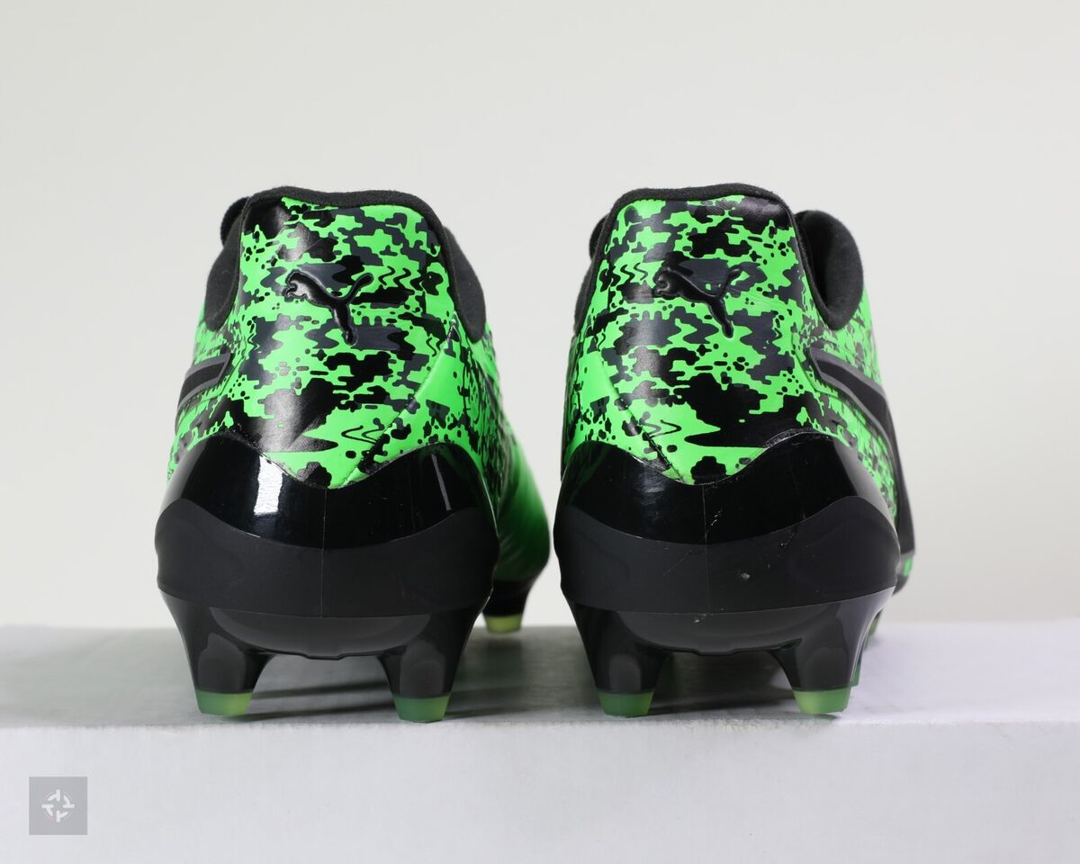 Puma One 19.1 FG AG Green Black Athletic Soccer Cleats Men's Puma One 19.1 FG AG Green Black Athletic Soccer Cleats Men's