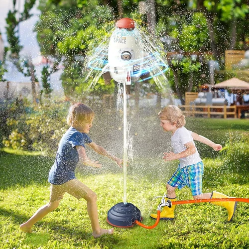 Air Rocket Toys Kids Outdoor Water Pressure Lift Sprinkler Rocket Launcher - Picture 6 of 15