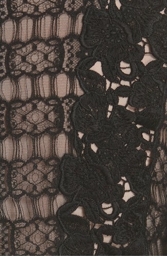 GIAMBATTISTA VALLI Black Nude Floral Lace Sheer Sleeve Cocktail Dress 10 = 46IT - Picture 11 of 11