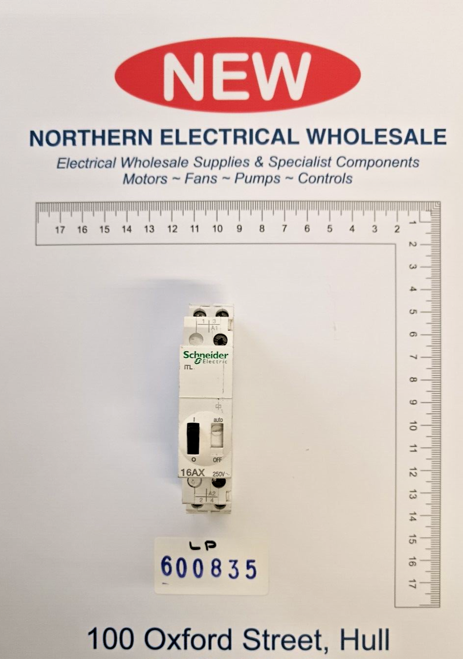 Schneider 16AX Power Relay, 110 V dc, 230 - 240V ac Coil, 16A (LP-600835)
