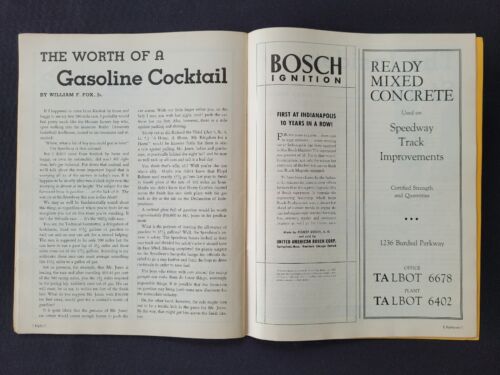 1936 Indianapolis 500 Programm/Rundenpreis Beilage, Louis Meyer gewinnt zum dritten Mal - Bild 13 von 15