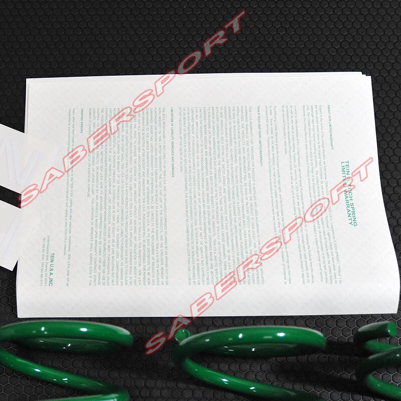 Tein S.Tech Lowering Springs for 2021-2024 Acura TLX Type-S AWD - Image 4 of 4