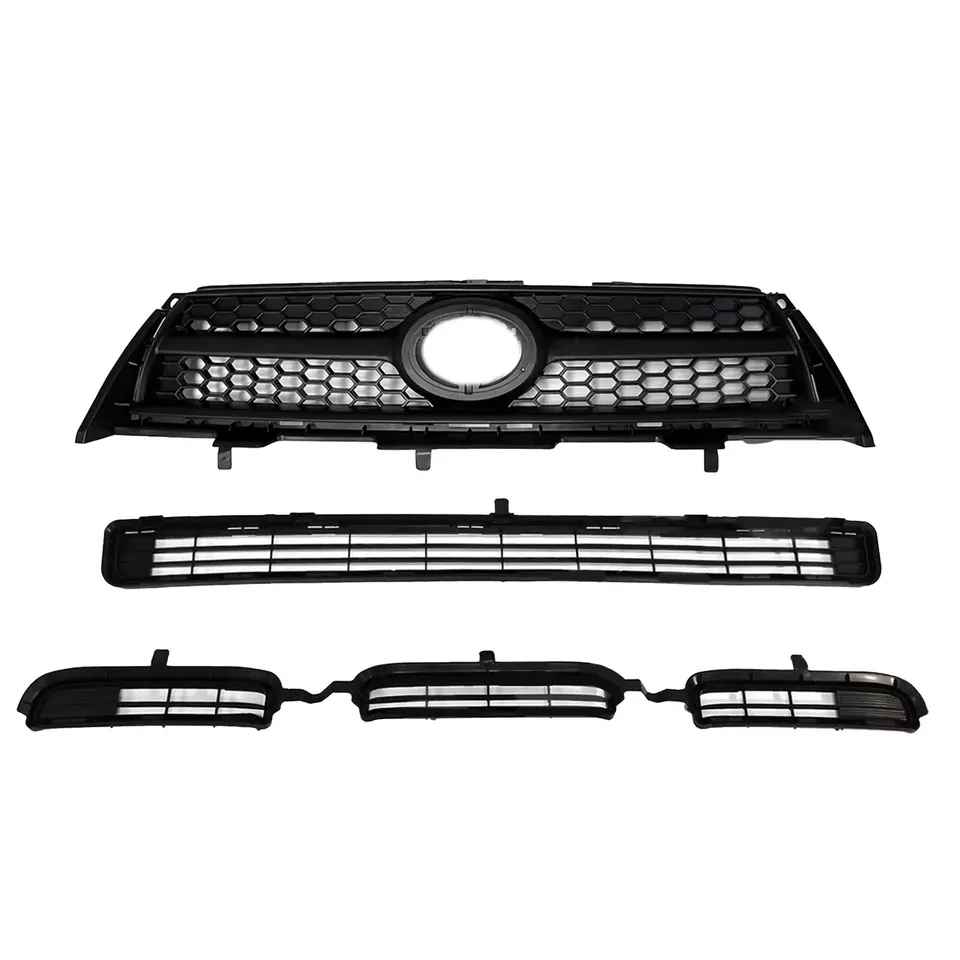 Parachoques delantero superior inferior parrilla central negra para Toyota RAV4 Base Sport 09-2012 Foto 2 de 4