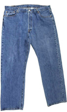 Levis Mens 501 Jeans 40x32 Y2K Vtg Original Fit Straight Button Fly Denim Medium