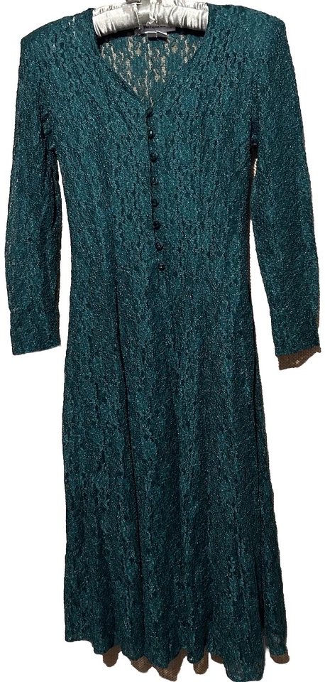 Vestido Paris Sport Club S Corsé Verde Con Cordones Caprichoso Bruja De Colección Y2K Años 90 Foto 3 de 4