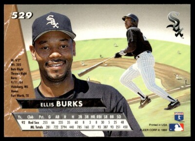 1993 Ultra #529 Ellis Burks Chicago White Sox | eBay