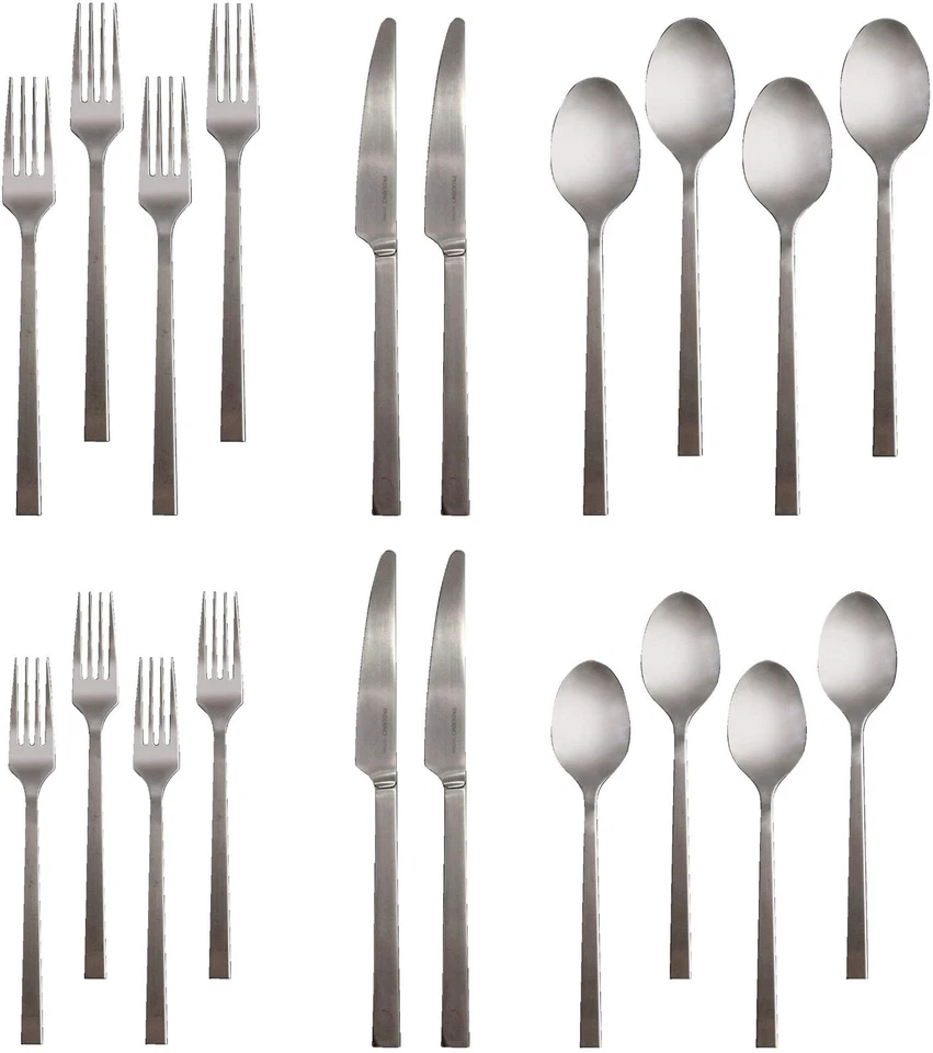Juego de cubiertos de acero inoxidable PADERNO Laurier 20 piezas, sirve 4 Foto 2 de 2