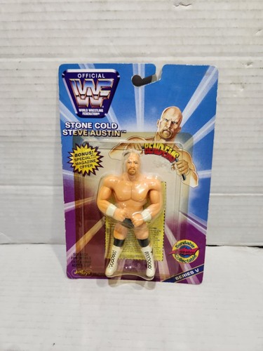 New 1997 Just Toys Bend-Ems WWF Stone Cold Steve A...