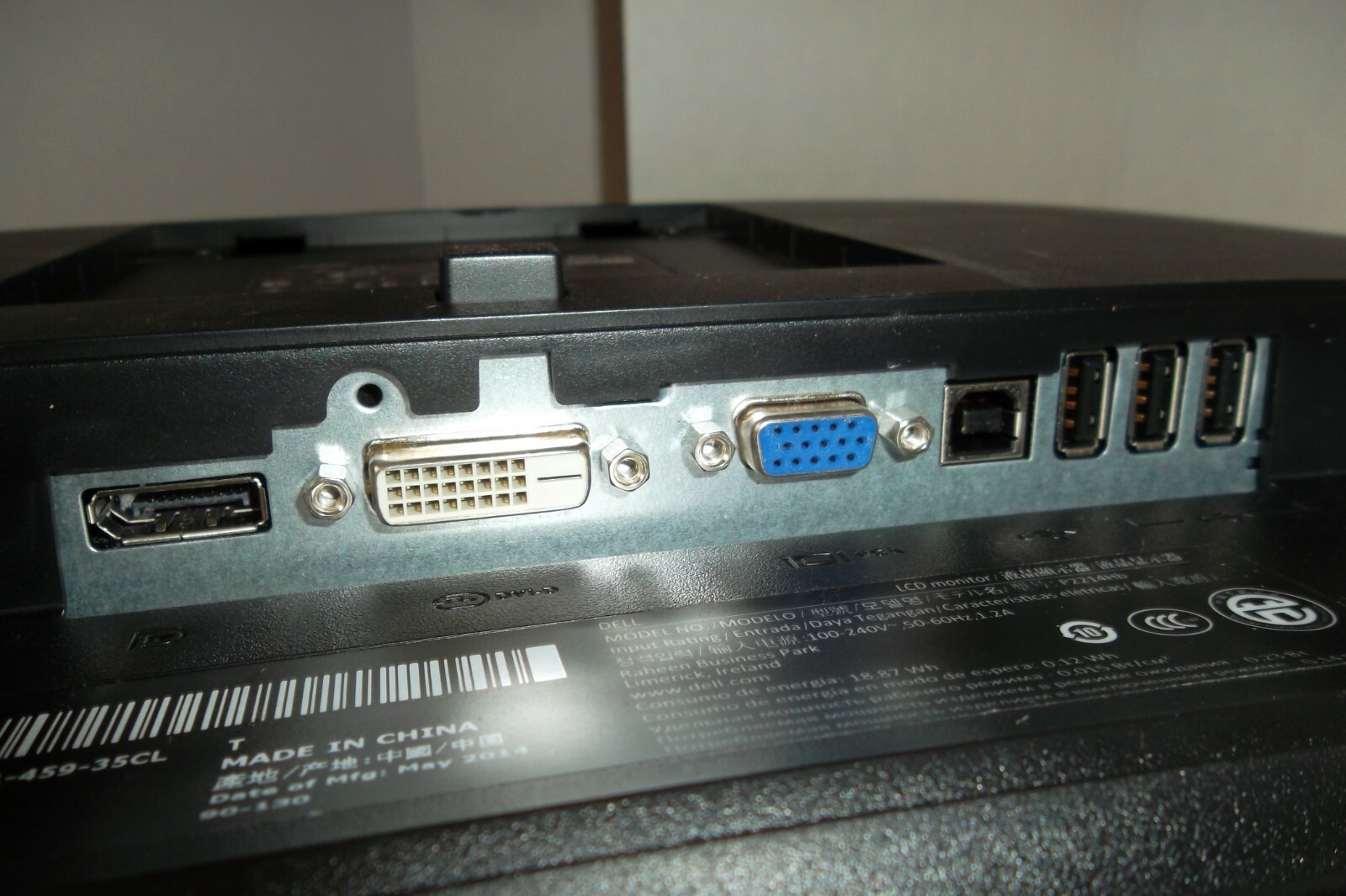 LOT-2 Dell P2214H 22" Wide Monitor FHD 1080p VGA DVI 4-Port USB P2214Hb KW14V 