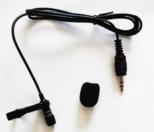 Lavalier Lapel Mirophone with 3.5mm 1/8" Stereo Male Jack Connector Brand New