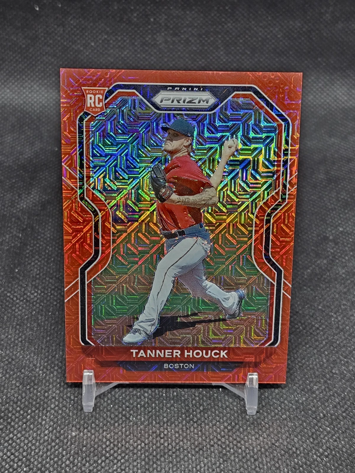 2021 Tanner Houck Panini Prizm Red Mojo Prizm #4 Rookie RC /149 Boston Red Sox