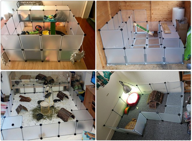 plastic indoor rabbit cage