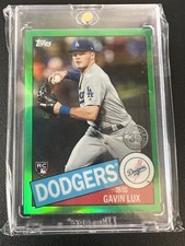 Gavin Lux 2020 Topps Chrome 1985 Topps Variation Green Refractor /99 Rookie