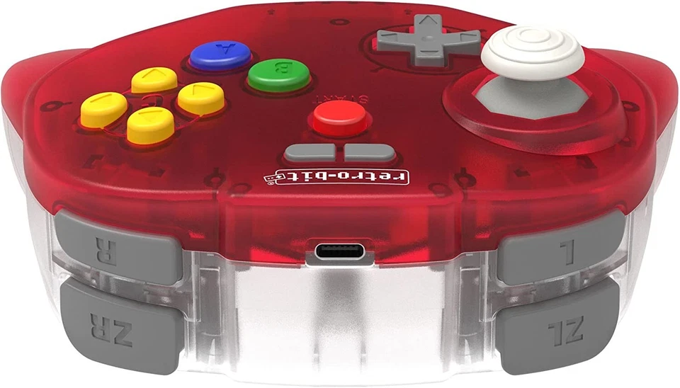 Retro-Bit Tribute 64 2.4Ghz Wireless Controller for Nintendo N64 Switch PC Red - Image 3 of 4