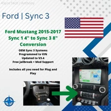 2015-2018 FORD Mustang SYNC 1 to 3 CarPlay Android Auto Upgrade Conversion OEM