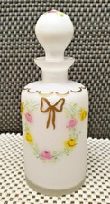 Antique Bottle Perfume Other Beauty Glass Opaline White Deco Node Golden 