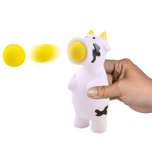 Cow Ball Blaster-Animal Popper Indoor And Outdoor Toys With 5 Foam Balls - Picture 8 of 19