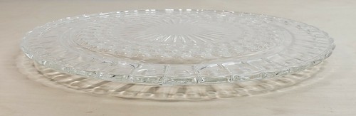 Glass Cake Plate Only Round Replacement 10” Inner Rim 11.25” Total Diameter - Picture 5 of 10