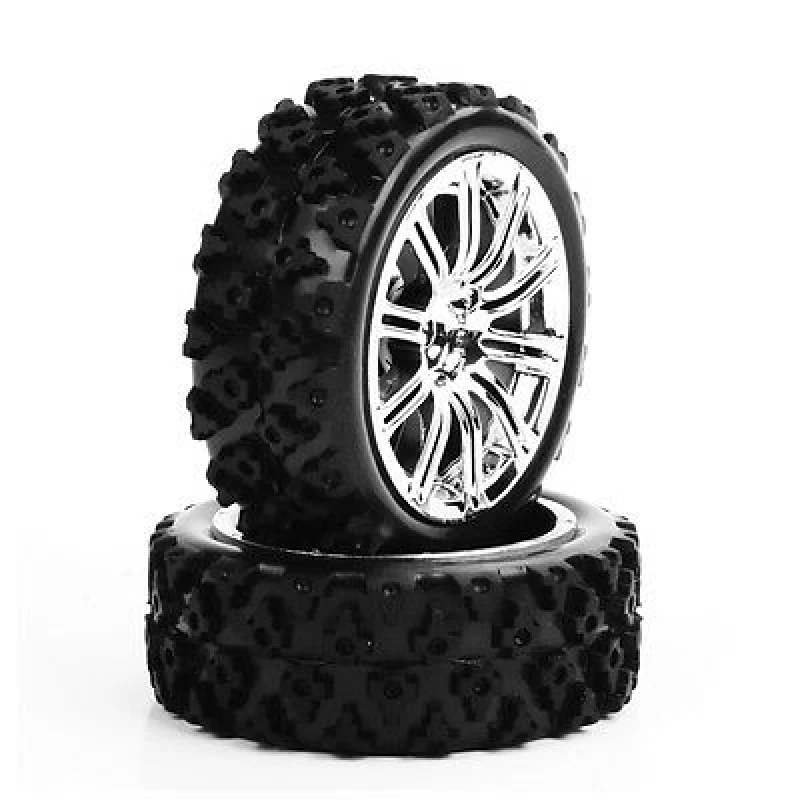 4pcs 1/10 RC Tyres &Wheel Rims For Rally Racing Off Road Car 3MC+PP0487 12mm Hex - Image 4 of 4