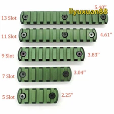 Olive Green Anodized 20mm Picatinny Rail Section Segment Mount For 1913 Rail