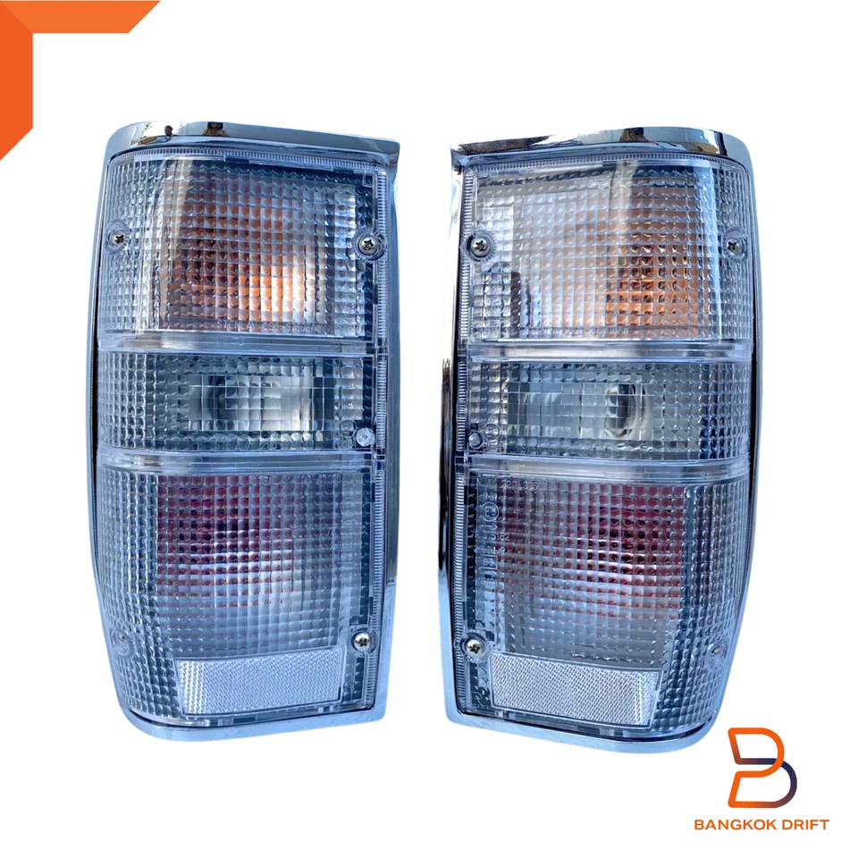 Lámpara de luz trasera Len transparente para Mitsubishi Mighty Max Dodge Ram 50 L200 87-96 Foto 4 de 4