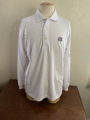 2013 SEC Champions Auburn Tigers Football Vintage Long Sleeve Polo Size Medium