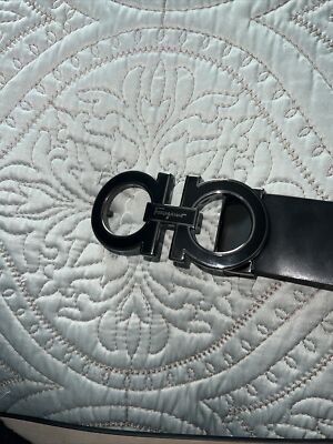Salvatore Ferragamo black Leather belt Size 36 (90 cm) SP-67 Salvatore Ferragamo black Leather belt Size 36 (90 cm) SP-67
