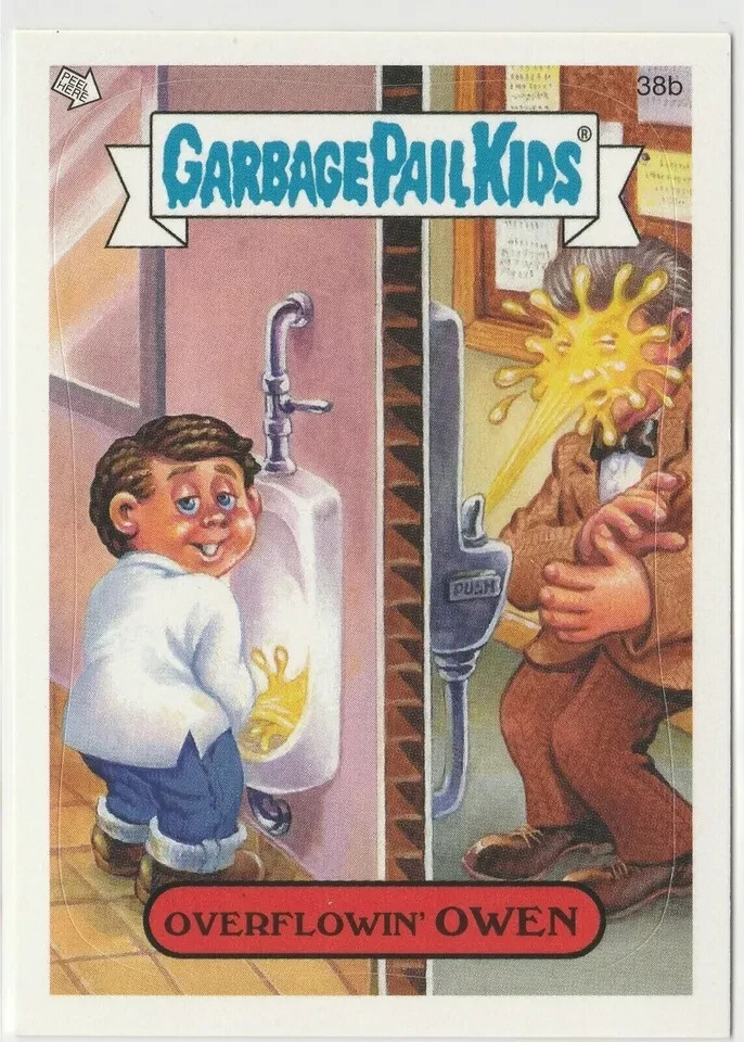 Overflowin Owen 38b Garbage Pail Kids GPK 2005 All-New Series 4 ANS4