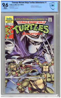 洋書 Teenage Mutant Ninja Turtles Adventures Teenage Mutant Ninja Turtles Adventures # 1 CBCS 9.6 NM+ 3/89
