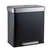 Svita LT2X30 MüLleimer 60L Treteimer TretmüLleimer Abfalleimer Deckel Schwarz