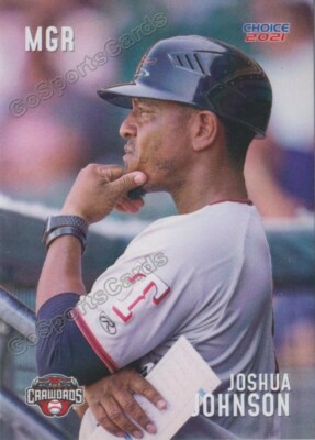 2021 Hickory Crawdads Joshua Johnson Texas Rangers MGR