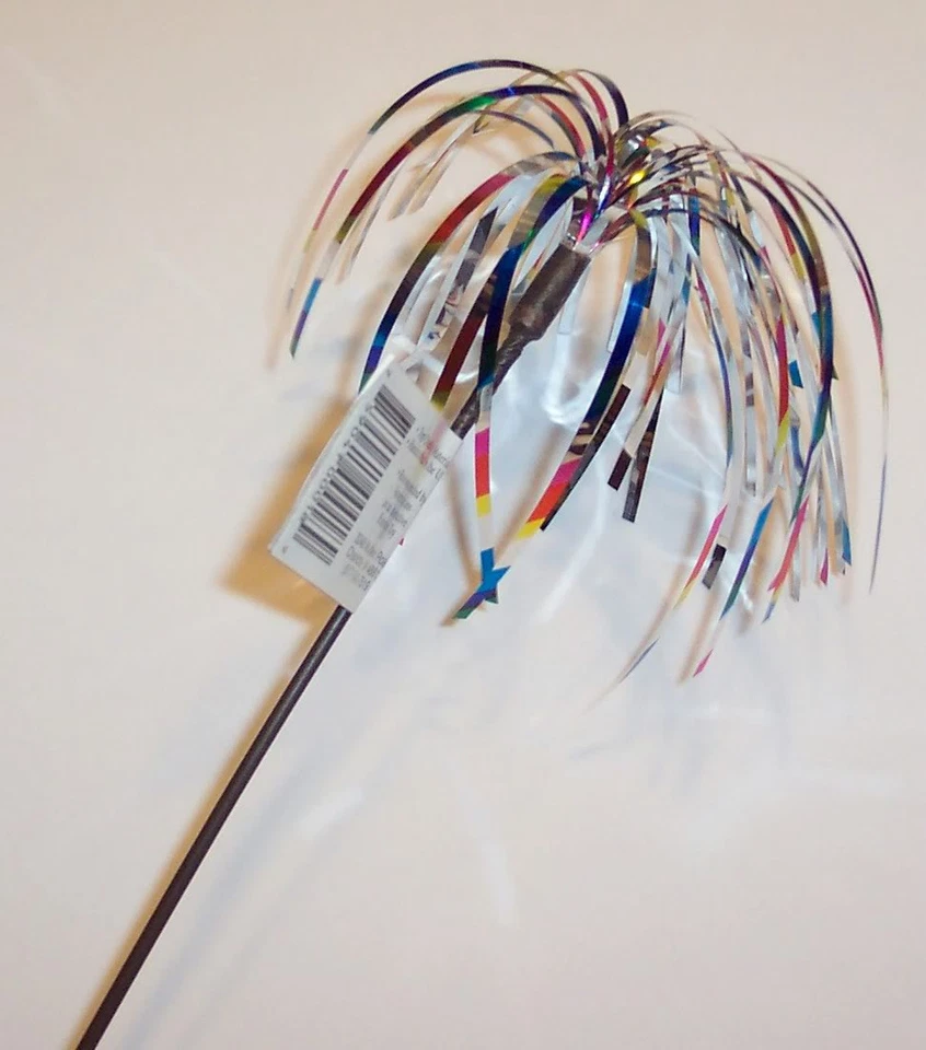 GO CAT Mylar Sparkler wand cat toy toys kitten pole ferret pet feline teaser Free ship