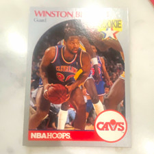 1990-91 NBA Hoops Winston Bennett Rookie RC Cleveland Cavaliers #70 Card. rookie card picture