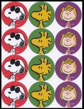Stickers - Peanuts Sally Snoopy Woodstock - A...