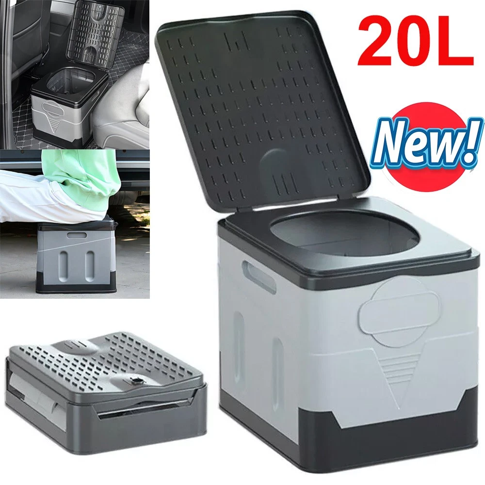 Folding Toilet-Gray