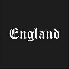 England Old English Font Word Letters Vinyl Decal Car Laptop Sticker