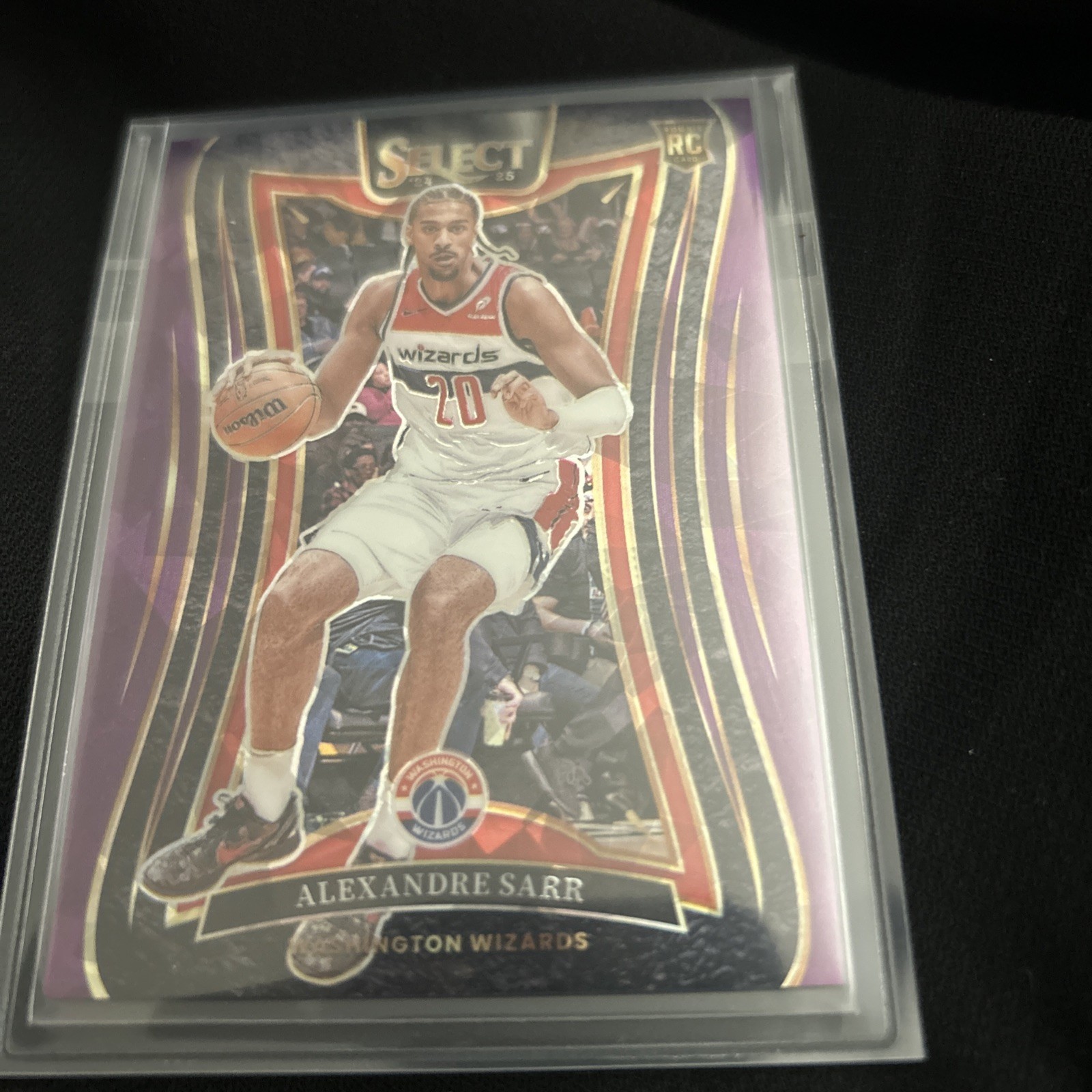 2024-25 Panini Select Mezzanine Alexandre Sarr #399 Purple Ice Prizm /99 RC