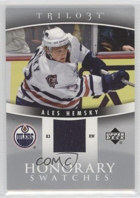 2006-07 Upper Deck Trilogy Honorary Swatches Ales Hemsky #HS-AH 0o9