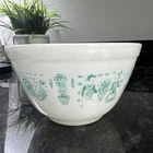 VTG PYREX Amish Butterprint Small 1.5 Pint Mixing Bowl 401 Turquoise USA