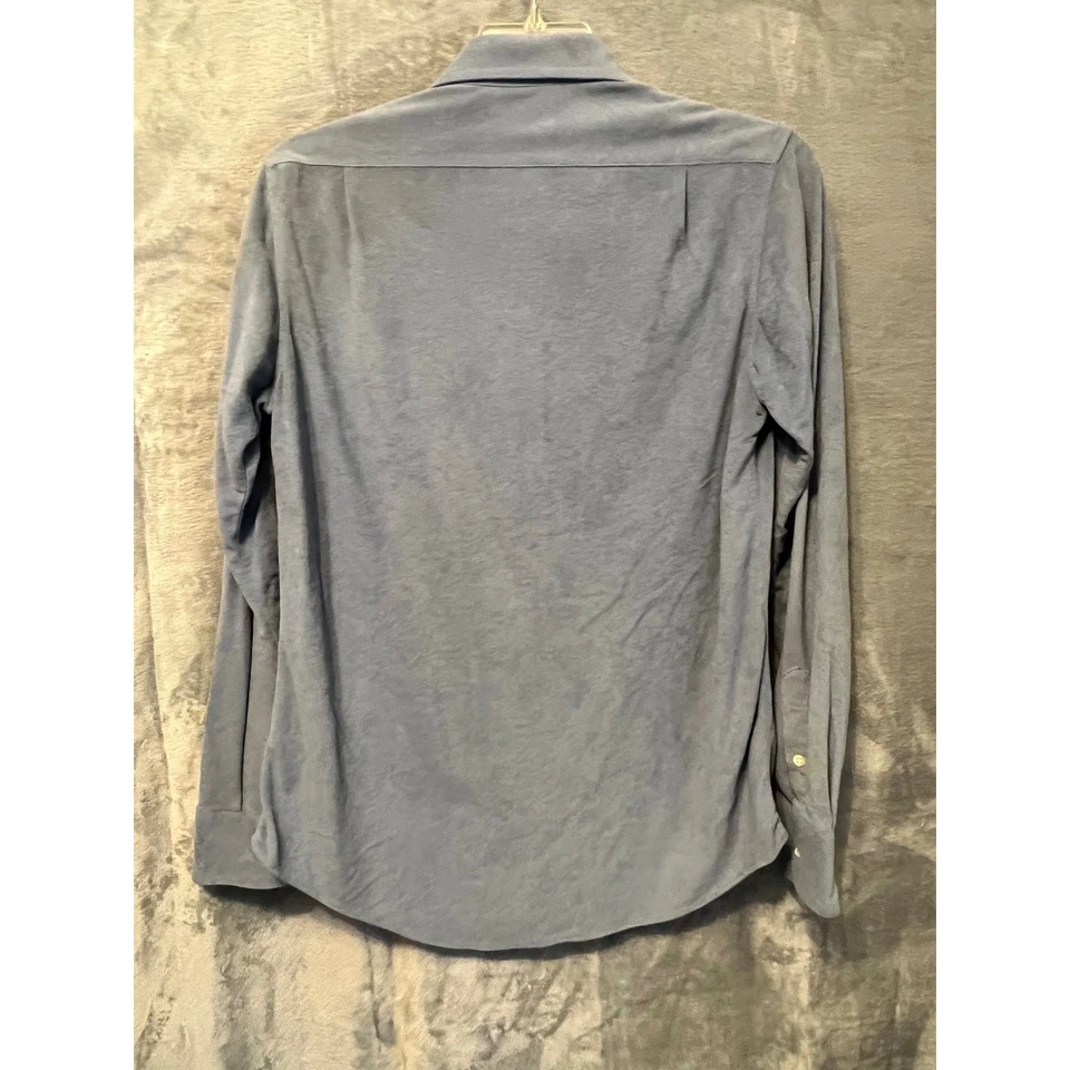 Camisa deportiva vintage Sears Fieldmaster para hombre azul con botones manga larga mediana Foto 2 de 4