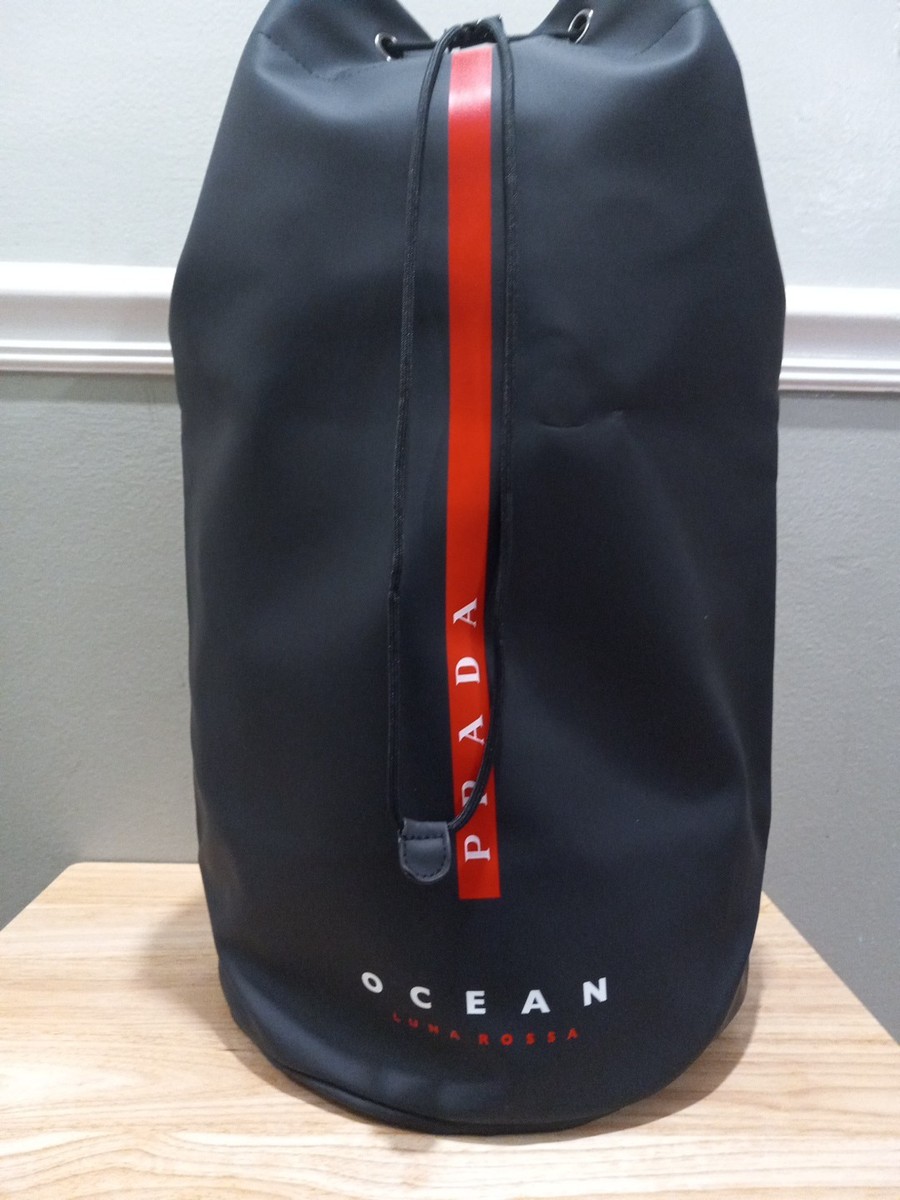 prada sports backpack バックパック Treasures of NYC - Prada Black Logo Nylon Large Backpack
