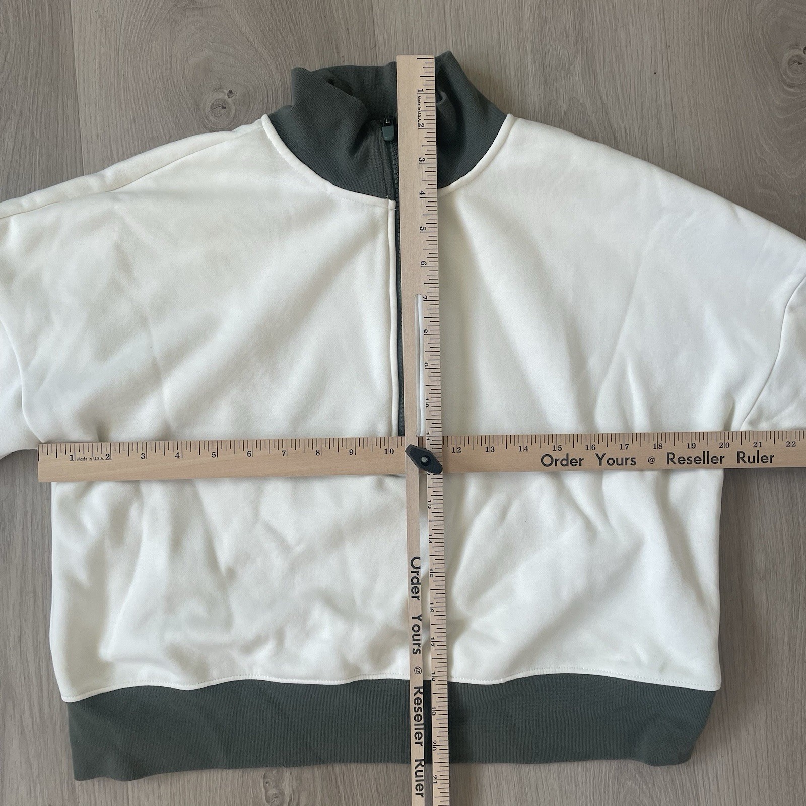 Fabletics Small Pullover Mock Neck Half Zip Cropp… - image 7