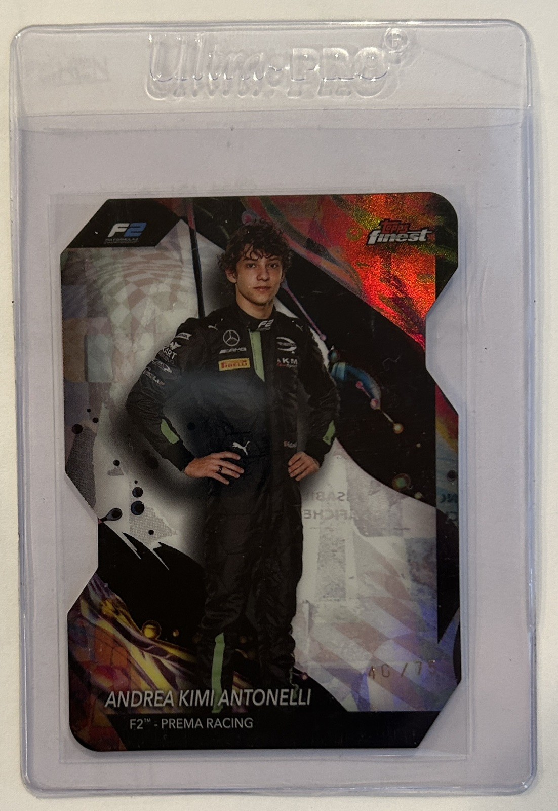 2024 Topps Finest Formula 1 F1 #122 Andrea Kimi Antonelli Die-Cut /75