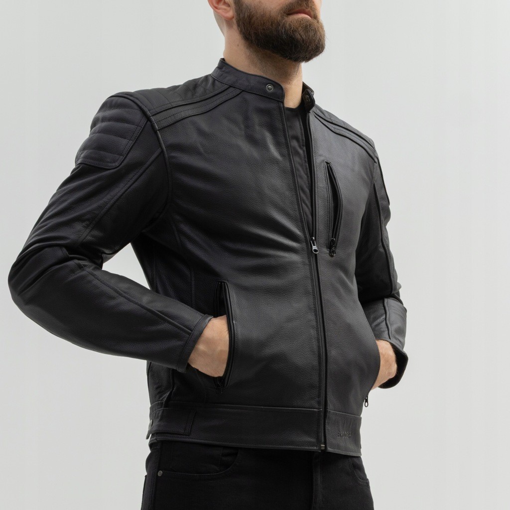 Giacca Moto Pelle Classic Broger Legend Uomo S-10XL foto 6
