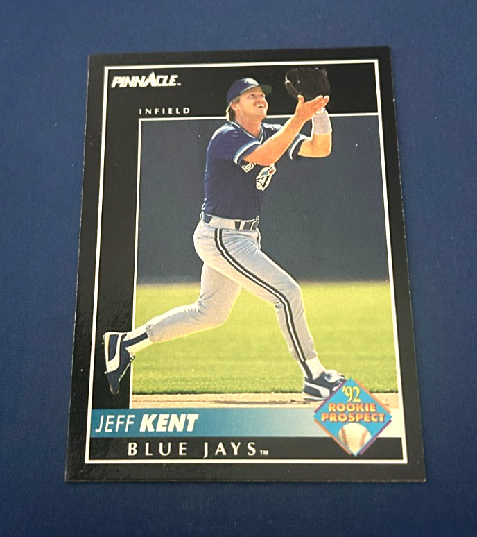 1992 Pinnacle Baseball Jeff Kent Rookie Card #522 HOF Set Break NM