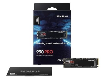 NEW Samsung 990 PRO 2TB Internal SSD PCIe Gen 4.0x4 NVMe M.2 2280 MZ-V9P2T0B/AM