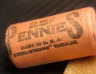 PRE-1900 INDIAN HEAD CENT HALF ROLL, 25 COINS