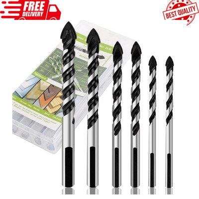6PCS Ceramic Tile Drill Bits Set for Glass & Brick - Perfect for DIY Projects!